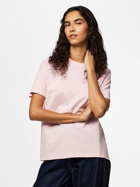 PCRia Solid Tee, Pink-A-Boo