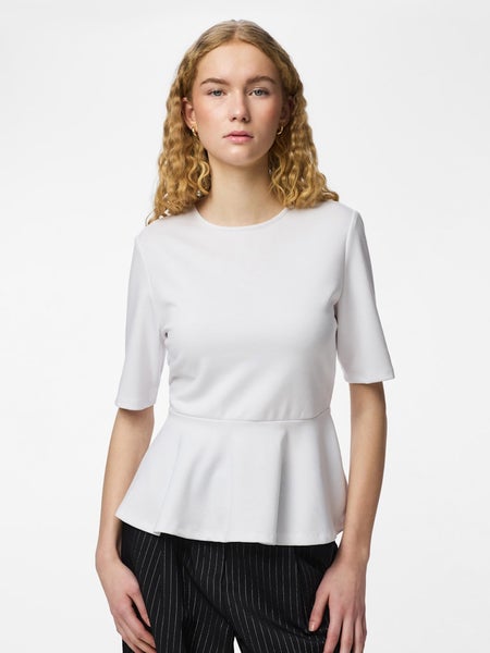 PCAlisa Peplum Top, Black