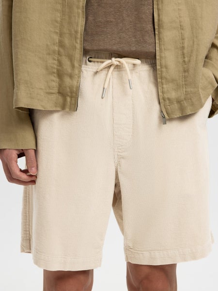 SLHRegular-Jace Corduroy Shorts, Fog
