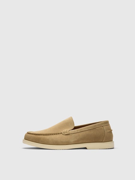 SLHOwen Suede Clean Loafer, Sand