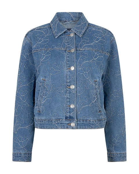 Sally Jacket Embroidery, Bleach