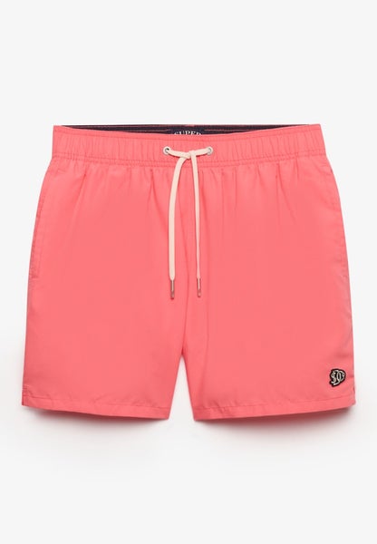 Embroidered Logo 15- Inch Swim Shorts, Sugar Coral