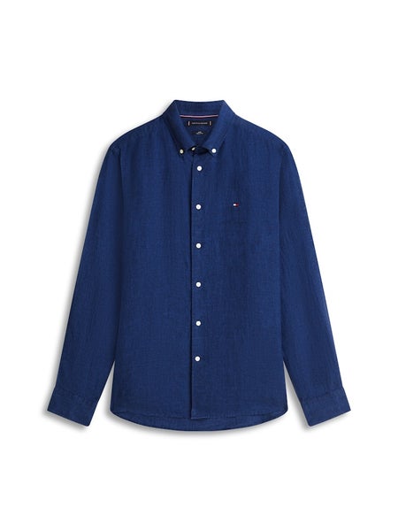 Pigment Dyed Li Solid Rf Shirt, Carbon Navy