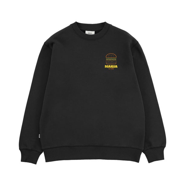 Burger Sweatshirt, Black
