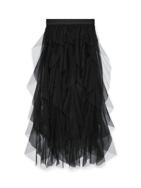 VMEve Tull Long Skirt, Black