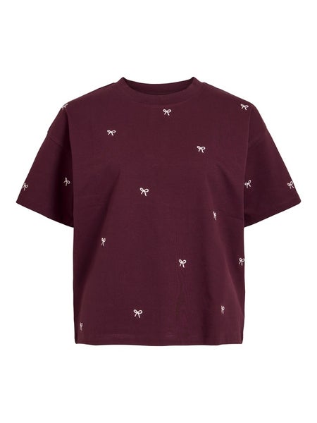 VIMonie Bow T-Shirt, Port Royale - Ballet Sliper Bows