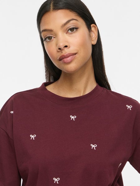 VIMonie Bow T-Shirt, Port Royale - Ballet Sliper Bows