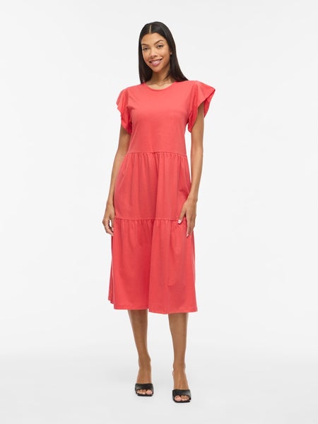 VISummer Midi Dress, Hibiscus