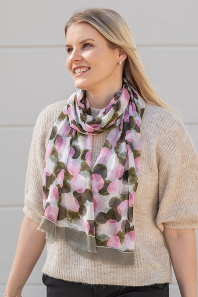 Lula - Lyocell Large Scarf, Rosa