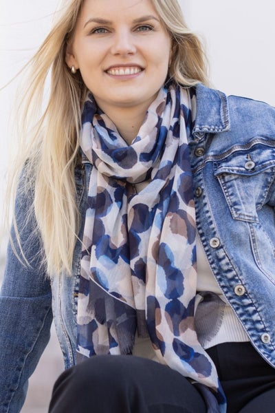 Lula - Lyocell Scarf, Dark Blue