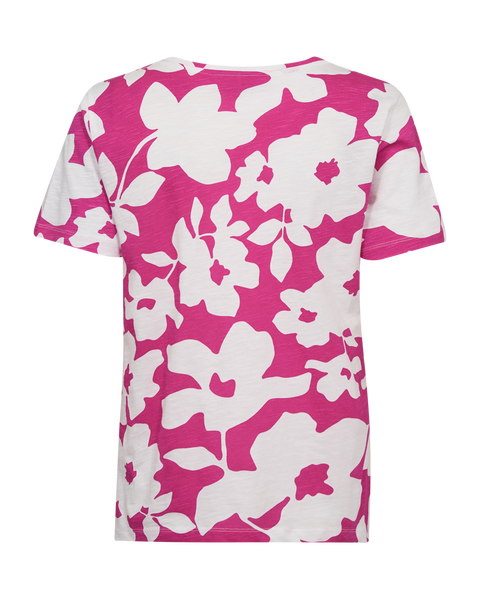 FQViva Tee, Brilliant White W. Fuchsia Purple