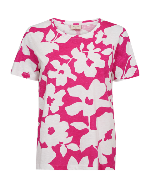 FQViva Tee, Brilliant White W. Fuchsia Purple