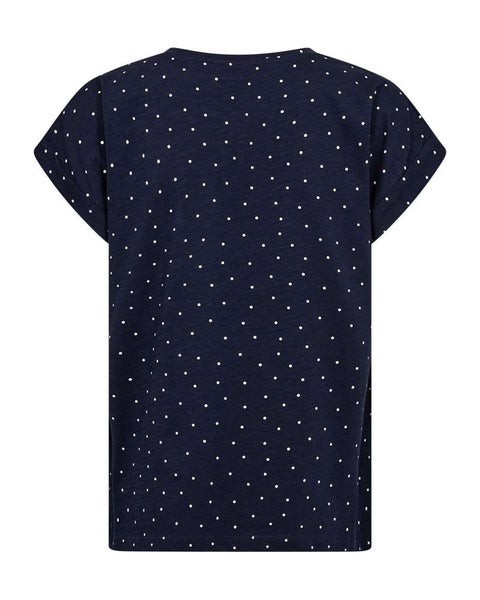 FQViva Tee, Navy Blazer W. Star Off-White