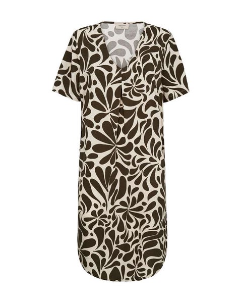 FQFloi Dress, Moonbeam W. Coffee Bean