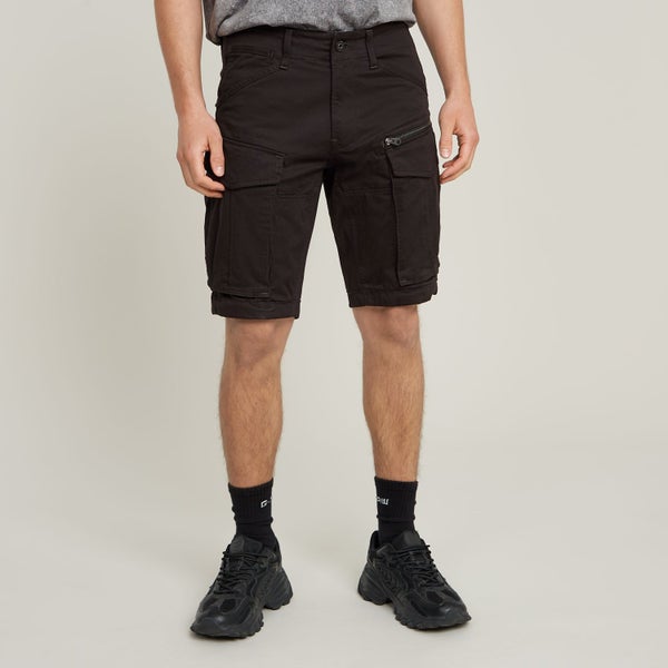 Rovic Zip Regular Short Shorts, Dk Black